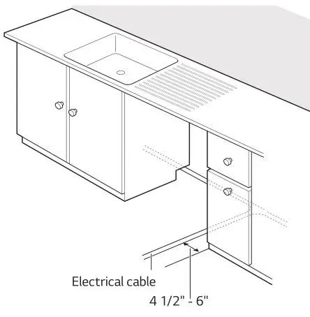 LG Top Control WiFi Enabled Dishwasher - PREPARING ELECTRICAL WIRING