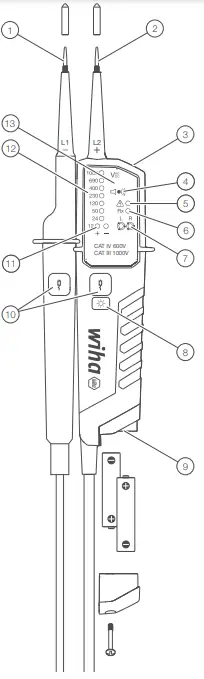 wiha Voltage and Continuity Tester-fig2
