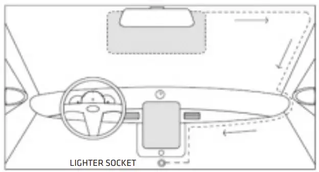 Xblitz S4 Mini Car Camera Installation Fig