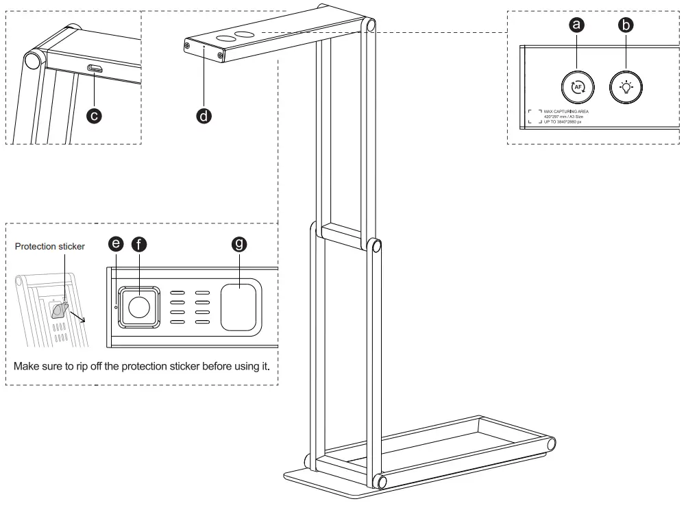 Funtech innovation ideao DC400 4K Visualizer Document Camera - fig 2