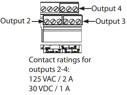 Mircom LT 6203 22 Inch Flush Mount Touch Screen Telephone Access System - Outputs
