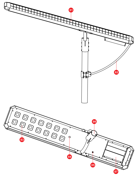 felicity solar D2 Series All in One Solar Street Light - FIGURE 1