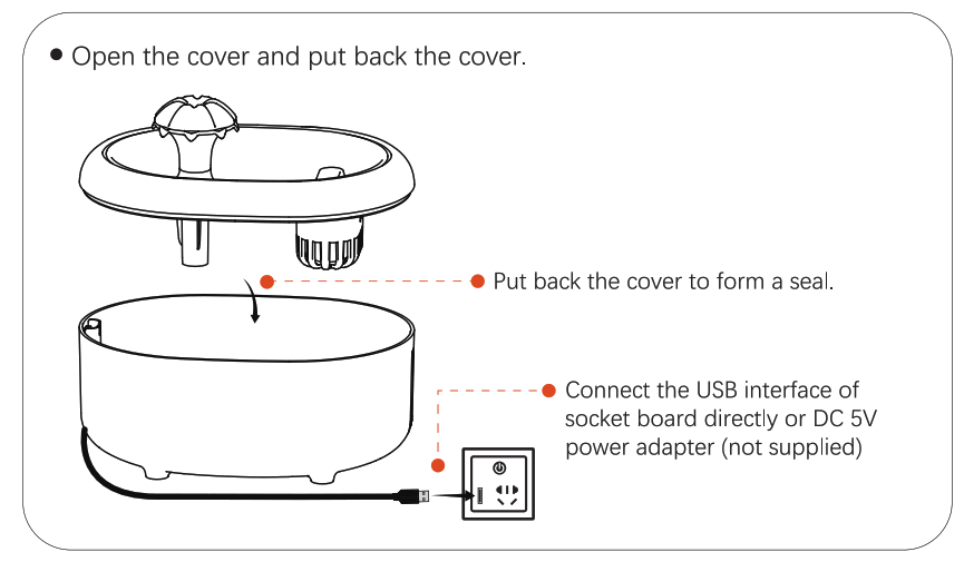 wapet W300 W300B Pet Water Fountain - fig4