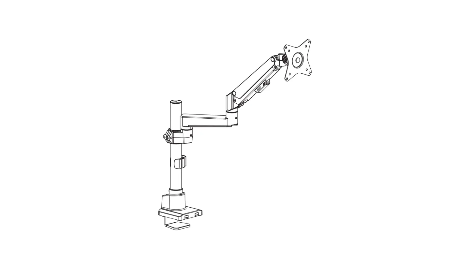 Mount-it Mi-6771 Full Motion Single Monitor Desk Mount Instruction Manual