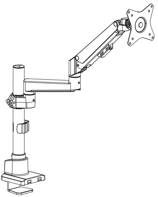 MOUNT-IT MI-6771 Full Motion Single Monitor Desk Mount-FIG1