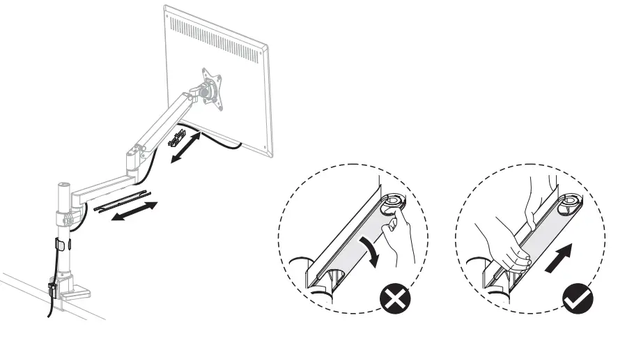 MOUNT-IT MI-6771 Full Motion Single Monitor Desk Mount-FIG16