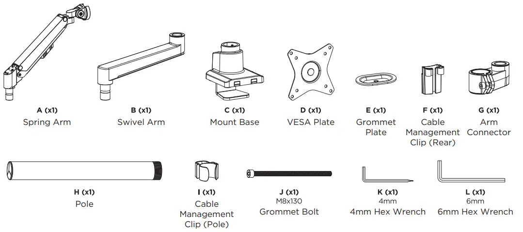 MOUNT-IT MI-6771 Full Motion Single Monitor Desk Mount-FIG3