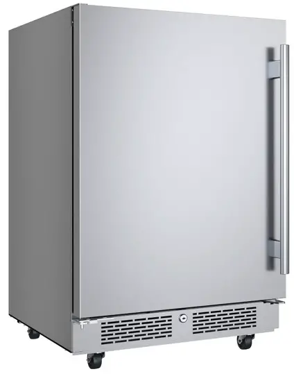 Avallon AFR242SSODLH 24 Inch Stainless Steel Built-In Compact Outdoor Refrigerator