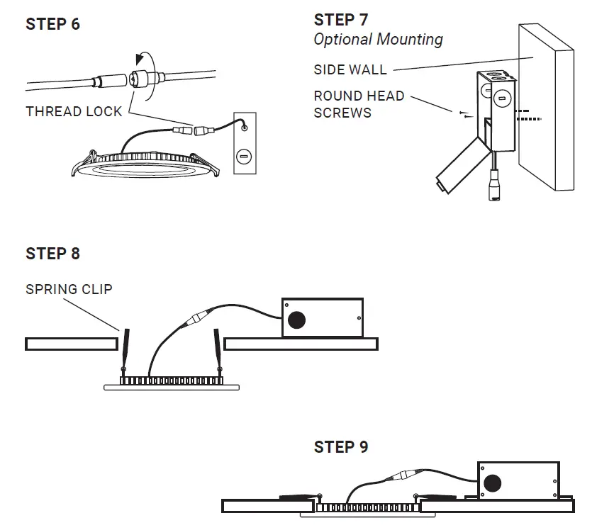 PARMIDA PLED-PDN12W27K Ultra Thin LED Recessed Ceiling Light 2