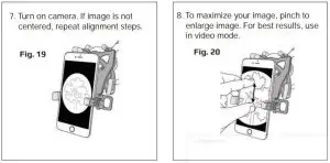 FIG 10 ATTACHING TO OPTIC