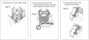 FIG 8 ATTACHING TO OPTIC