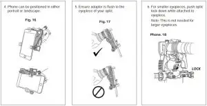 FIG 9 ATTACHING TO OPTIC