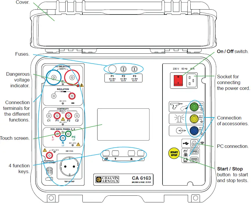 CHAUVIN ARNOUX CA 6161 Machine and Panel Tester 01