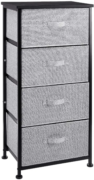 amazon basics Fabric 4-Drawer Storage Organizer Unit for Closet