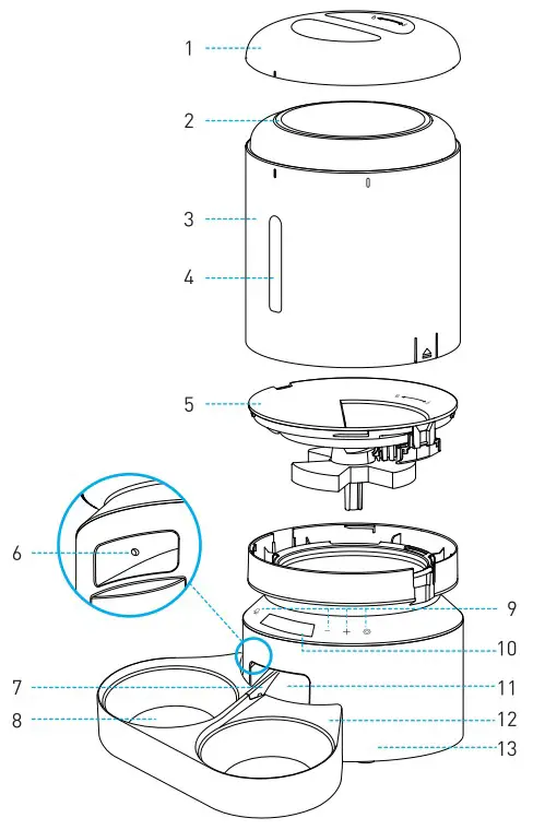PETLIBRO PLAF006 Double Food Tray - FIGURE 2