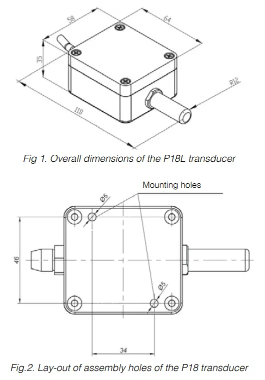LUMEL P18L Humidity and Temperature Transducer-fig1