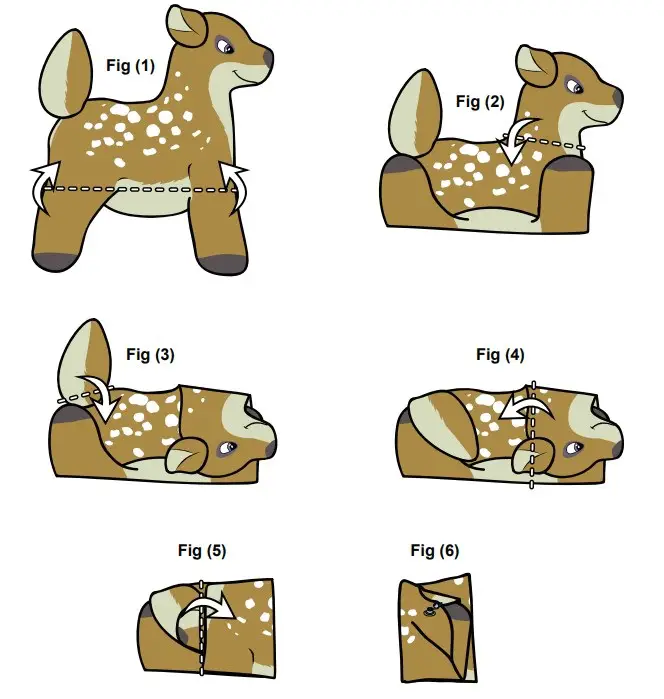 PhenodToy Phenod 6ft Deer Inflatable Folding img01