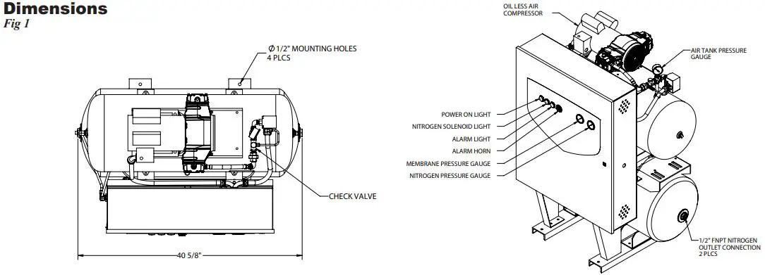 POTTER NGP-500D Nitrogen Generator with 500 Gallon-FIG2
