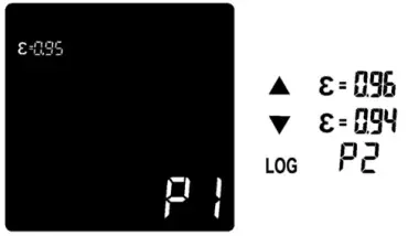 TRIPLETT Circular Laser IR Thermometer IRT350 - pressing