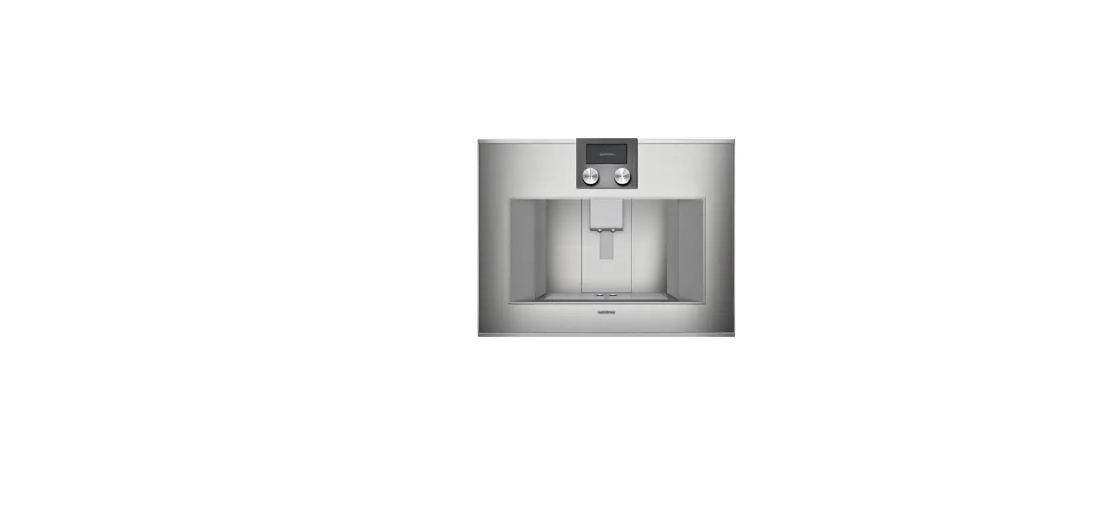 Gaggenau Cm470712 Fully Automatic Espresso Machine Instructions