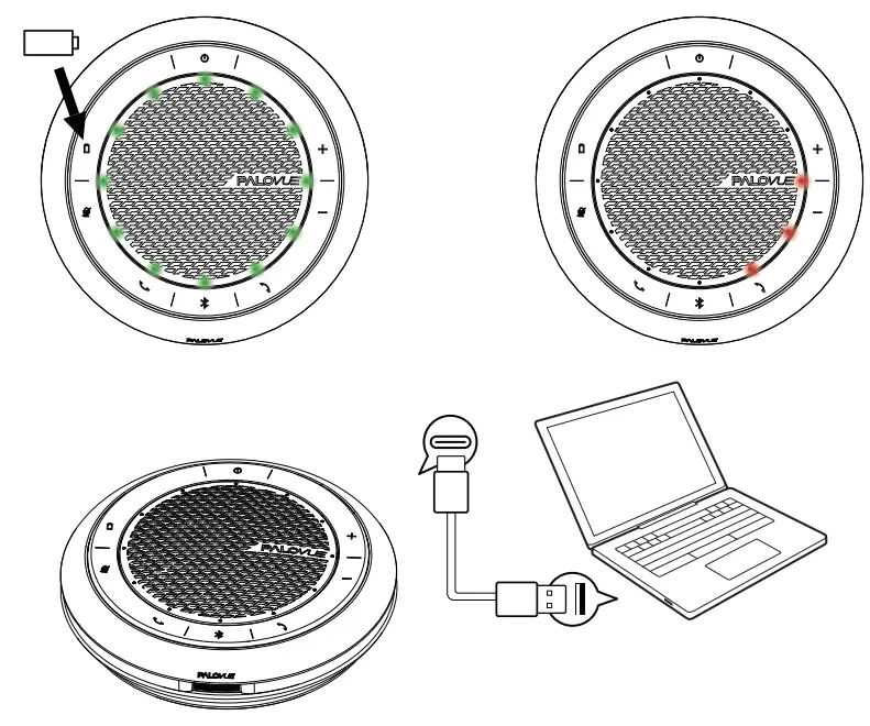 PALOVUE iConf Bluetooth Conference Speaker - 9