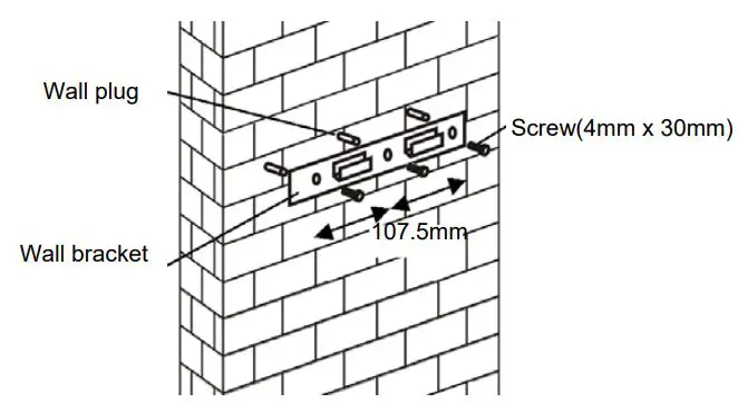 Hoover HBVS685TX 60cm Cooker Hood User Manual - Drill 3 x 8mm holes to accommodate the bracket