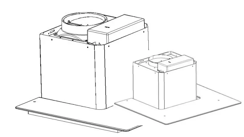 Hoover HBVS685TX 60cm Cooker Hood User Manual - Leave up the cooker hood and hang onto the wall bracket hook