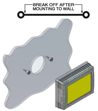 Micro-Air ASY-355-X01 EasyTouch RV 355 Touchscreen Thermostat with Bluetooth - Mounting 5