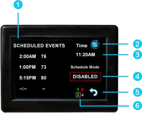 Micro-Air ASY-355-X01 EasyTouch RV 355 Touchscreen Thermostat with Bluetooth - screen2