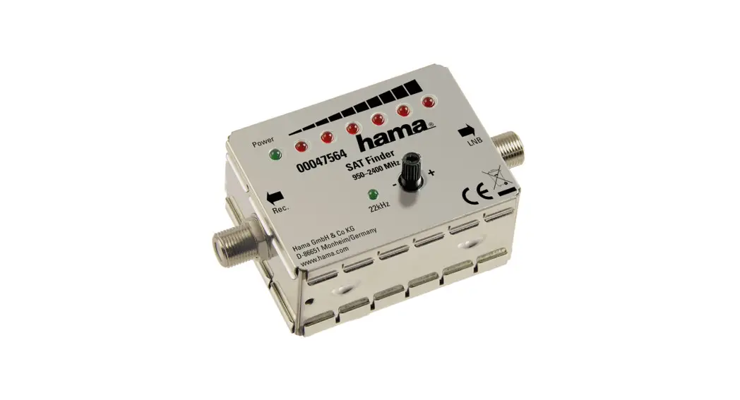 Hama 00047564 Satellite Finder With Led Display Instruction Manual