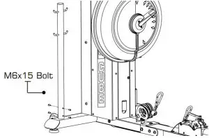 FIRST DEGREE FITNESS Power Cube Fluid Power Zone - 4x M6x15mm Bolt [8]