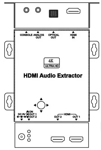 SC T HAE01 4K60Hz HDMI Audio Extractor with Up Down Scaler fig5