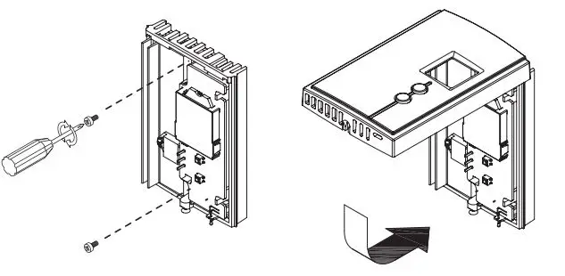 Honeywell Home RLV3120 Non-programmable RLV3120 Thermostat Owner's Manual - Installing the faceplate