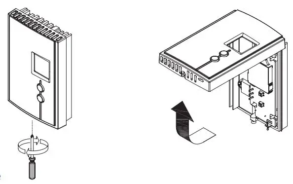 Honeywell Home RLV3120 Non-programmable RLV3120 Thermostat Owner's Manual - Removing the faceplate