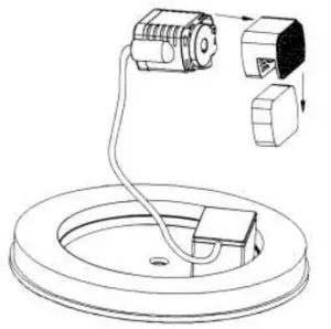 Coopers H327 Solar Colour Changing Pond Fountain - damp towel