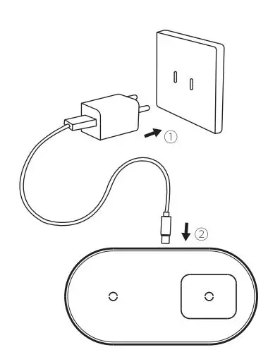 Baseus BS-W508 Simple 2-In-1 Wireless Charger Pro Edition User Manual - Instruction