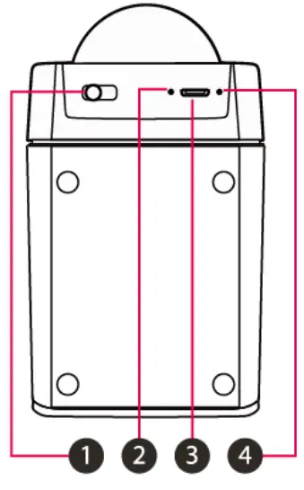 Conquer Industry CQL1586-B Disco Ball Speaker
