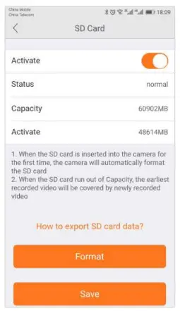 Ebitcam E2 720P Indoor PTZ CCTV IP Based Cloud Camera - SD Card