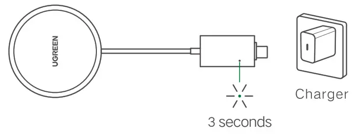 UGREEN CD245 15W Magnetic Wireless Charger