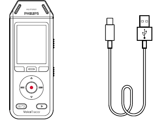 PHILIPS DVT2110 VoiceTracer Audio Recorder fig 4