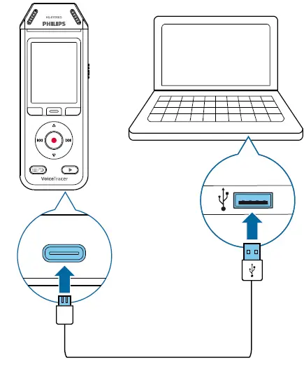 PHILIPS DVT2110 VoiceTracer Audio Recorder fig 9