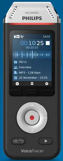 PHILIPS DVT2110 VoiceTracer Audio Recorder