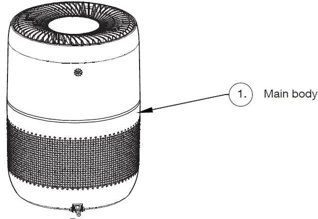 WELCARE WPA100 Desktop Air Purifier fig 2