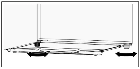 BOSCH GTV15NWEA Freezer - Aligning the appliance