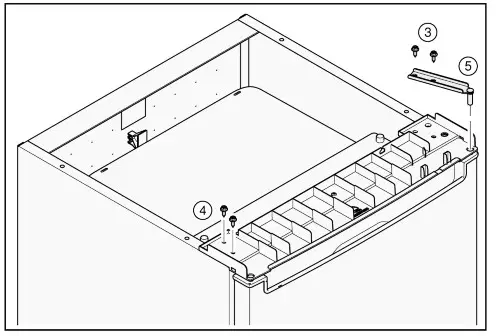 BOSCH GTV15NWEA Freezer - Changing door hinge of the appliance 2