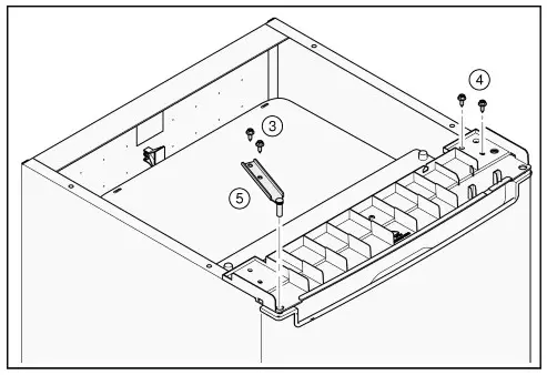 BOSCH GTV15NWEA Freezer - Changing door hinge of the appliance 5