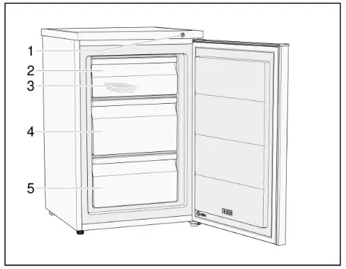 BOSCH GTV15NWEA Freezer - Changing door hinge of the appliance 7