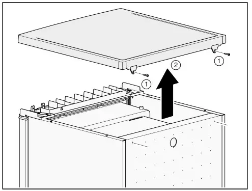 BOSCH GTV15NWEA Freezer - Changing door hinge of the appliance
