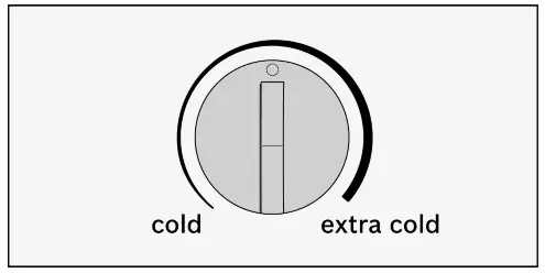 BOSCH GTV15NWEA Freezer - Setting the temperature