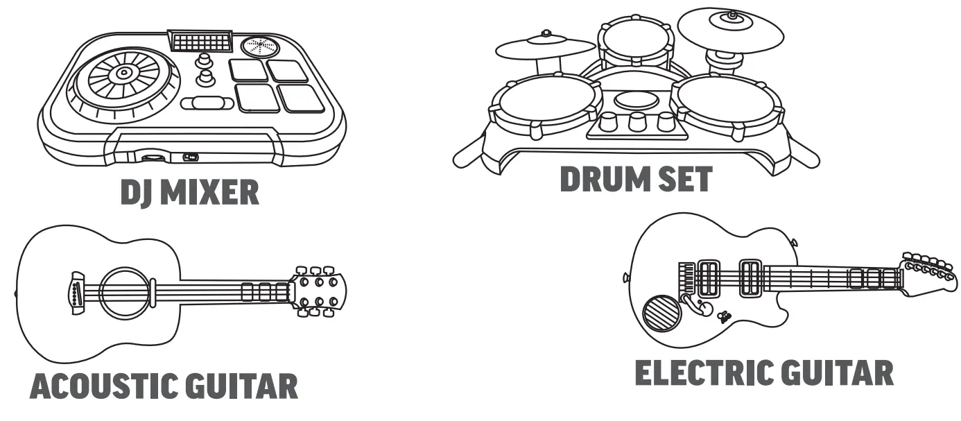 MGA 654817 EUC Real Jam Toy Keyboard - product